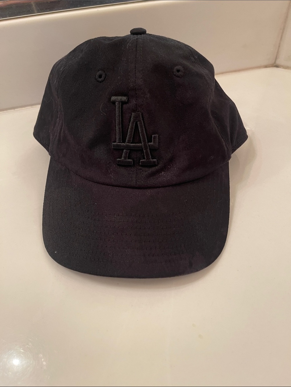 Genuine Merchandise Black LA Logo Baseball Cap